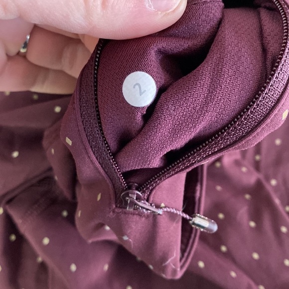 Lululemon Pace Rival Crop Night Fall Bordeaux Drama Gold 2 - Picture 5 of 8